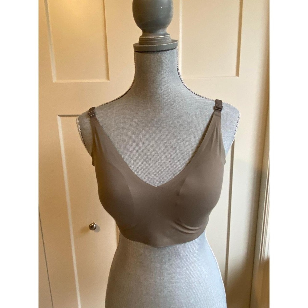 True Bra Medium Bralette Sports Taupe Tan Adjustable Lingerie s1